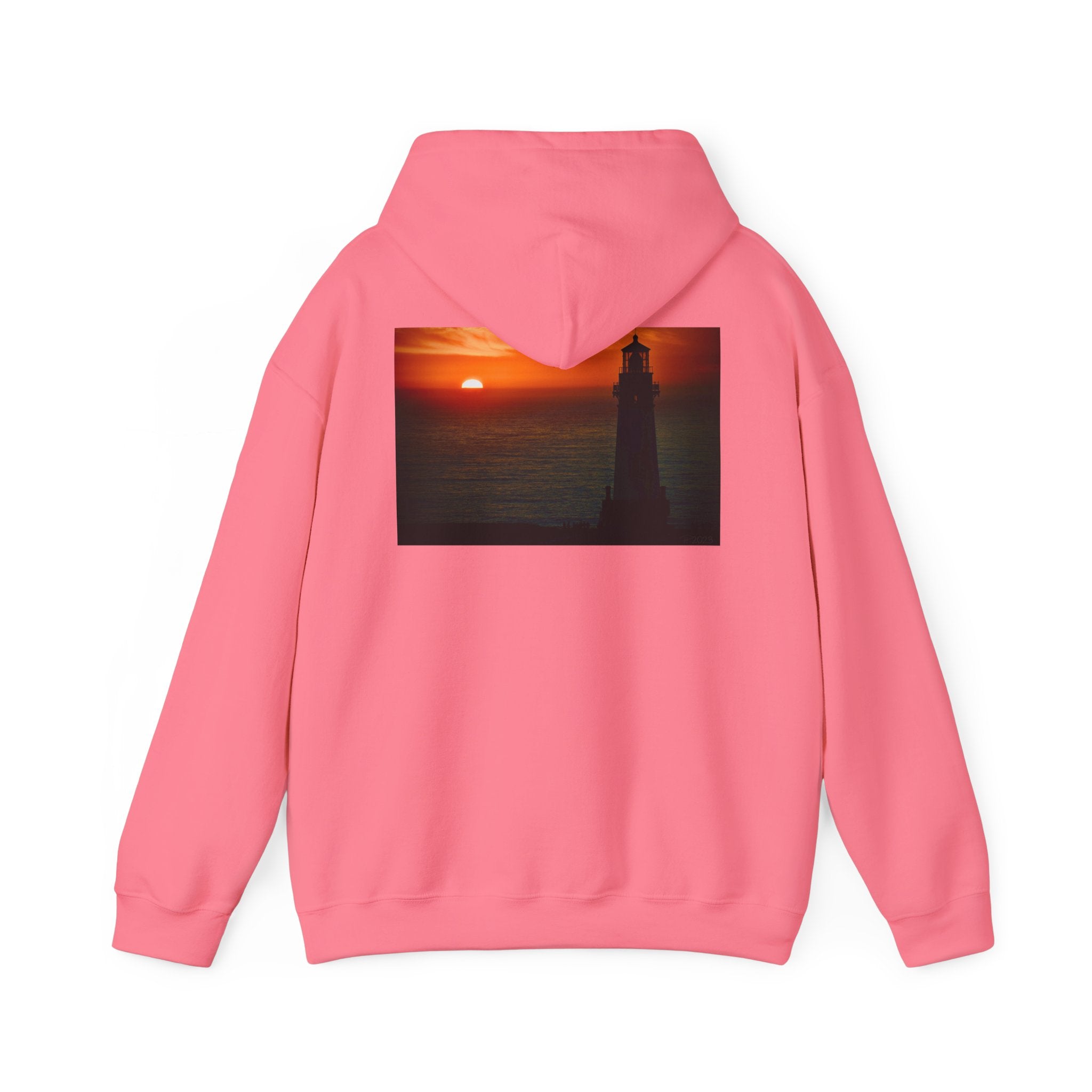 Cozy Sunset Lighthouse Hoodie - Unisex Heavy Blend™ Sweatshirt