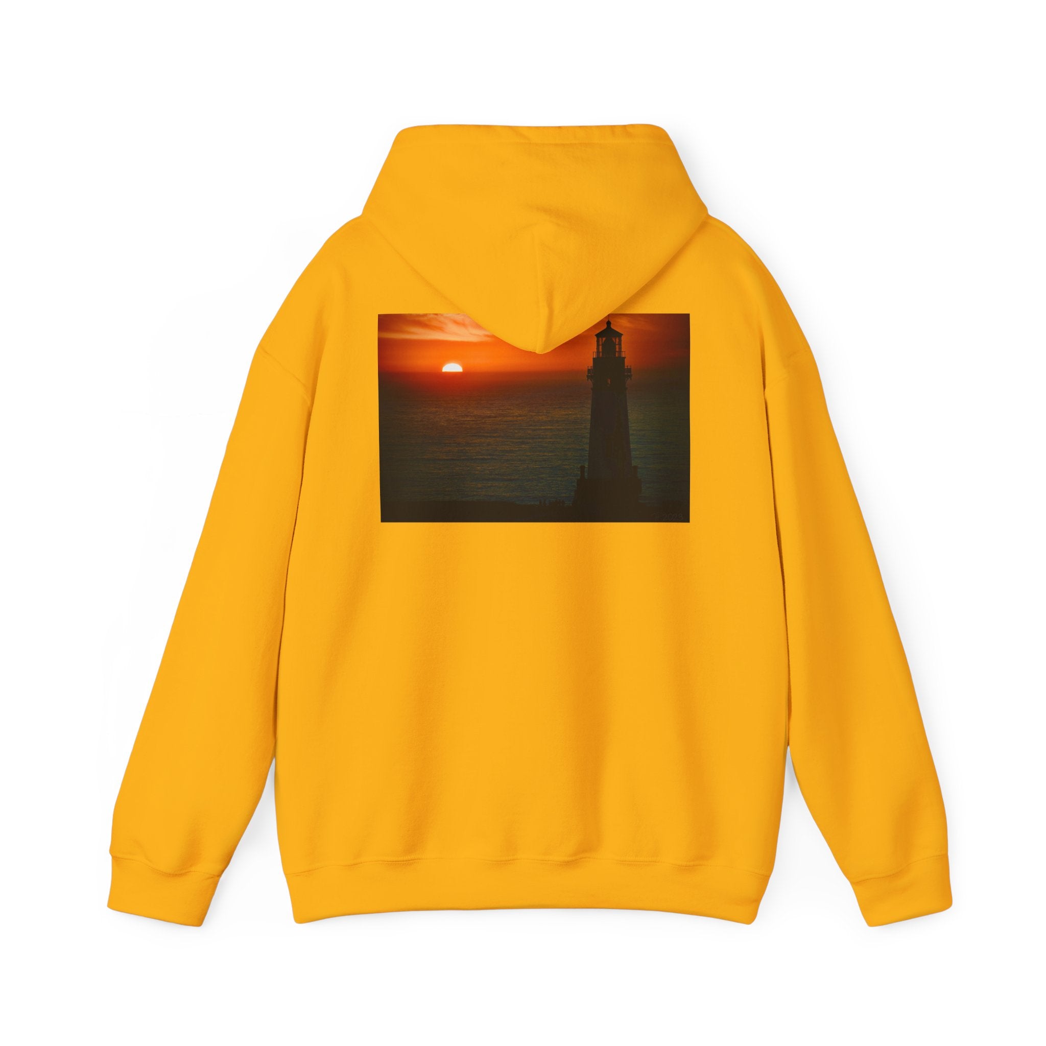 Cozy Sunset Lighthouse Hoodie - Unisex Heavy Blend™ Sweatshirt