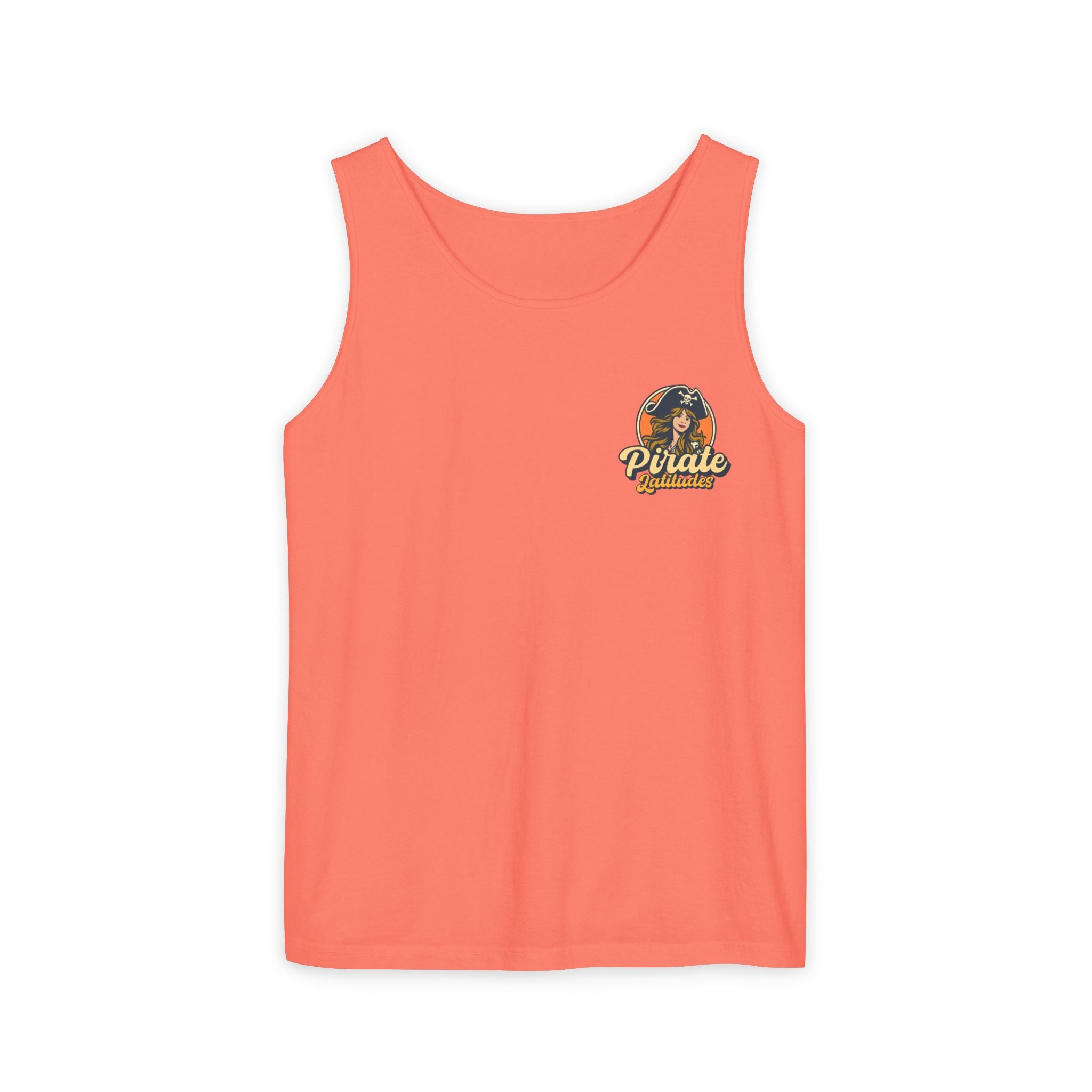 Pirate Themed Unisex Tank Top - Pirate latitudes Design for Summer Adventures