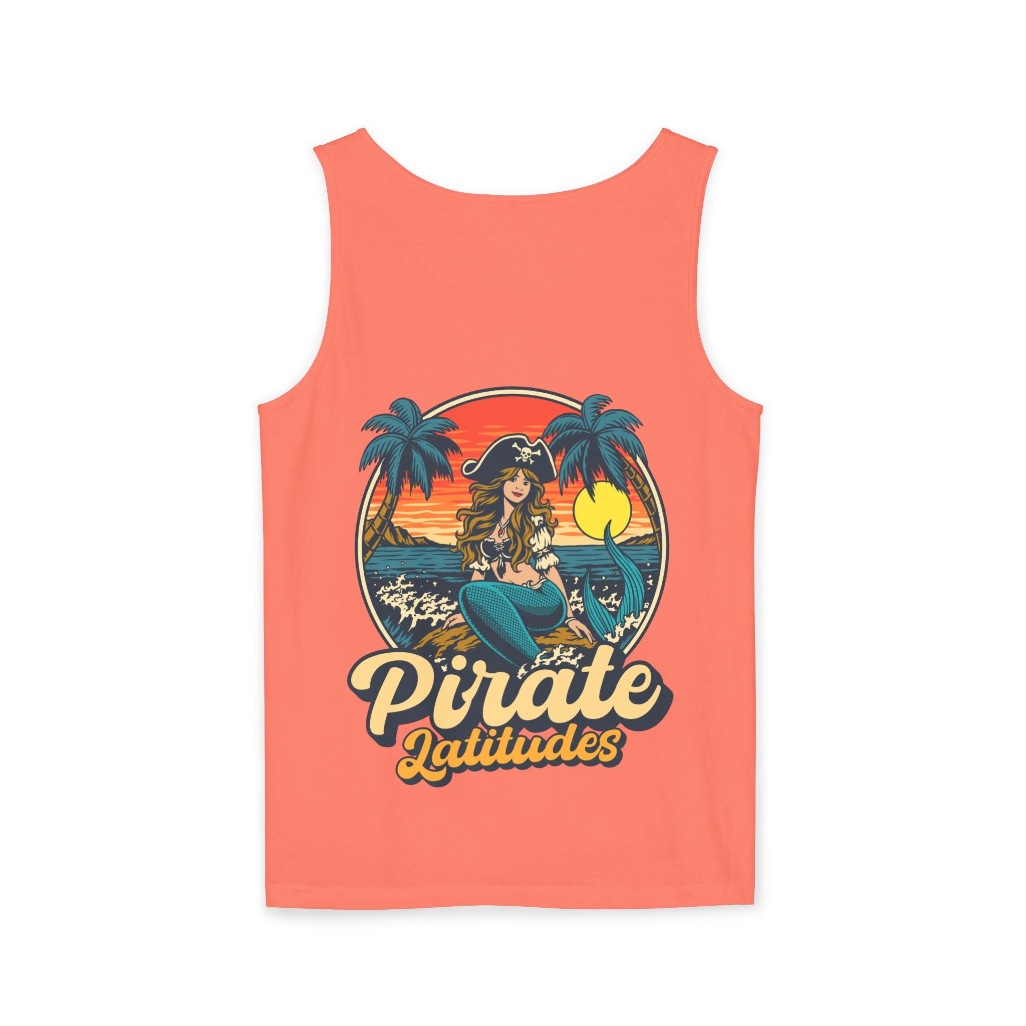 Pirate Themed Unisex Tank Top - Pirate latitudes Design for Summer Adventures