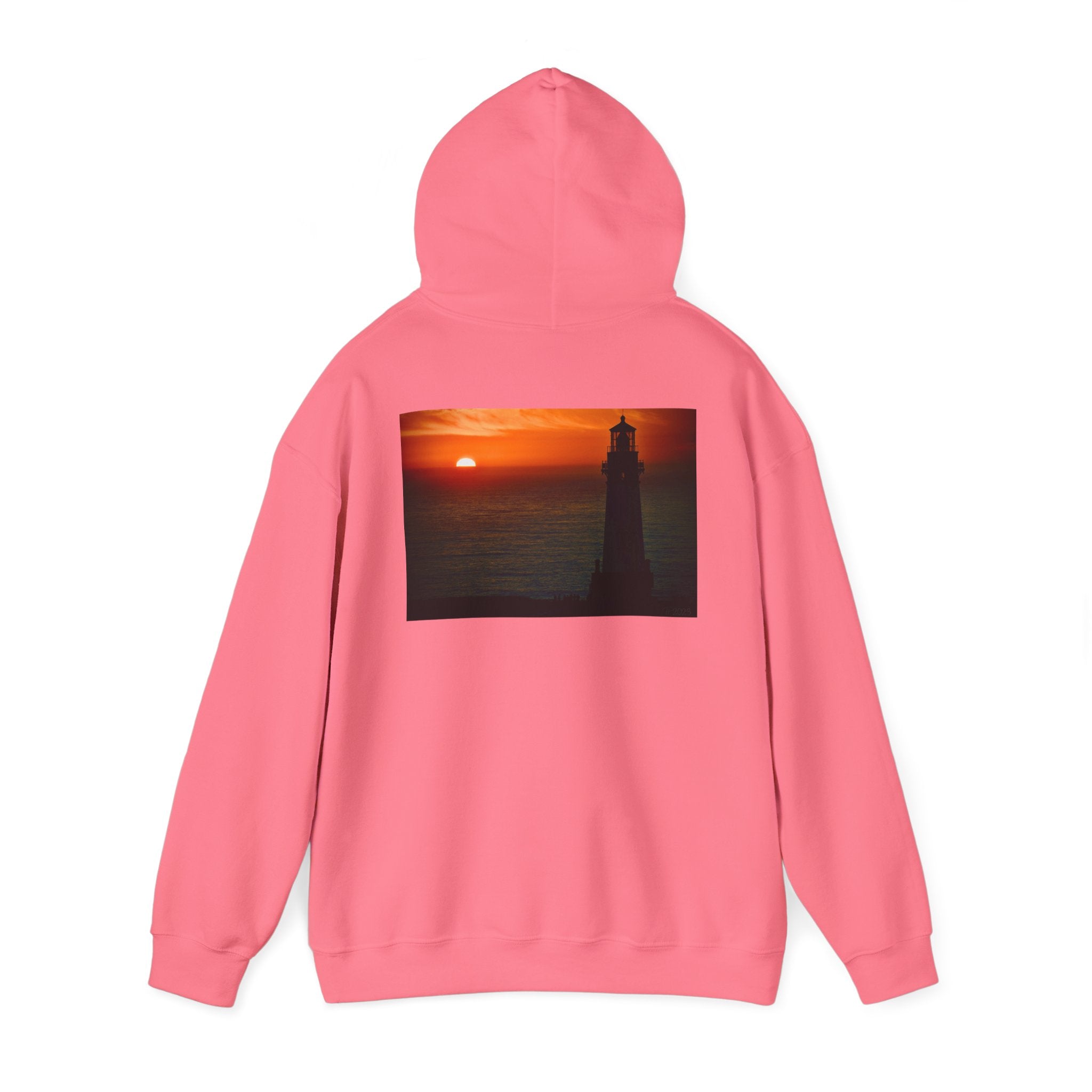 Cozy Sunset Lighthouse Hoodie - Unisex Heavy Blend™ Sweatshirt
