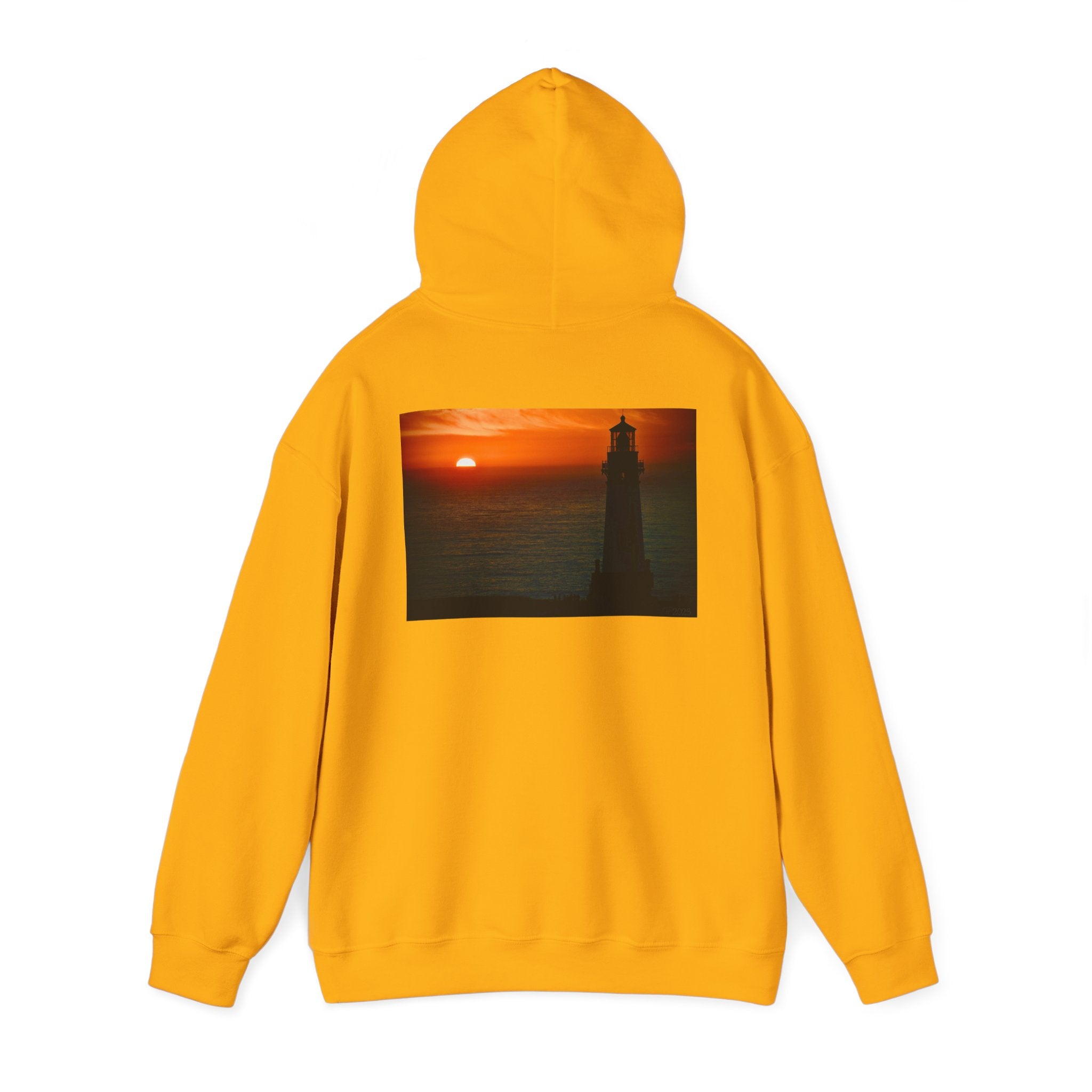 Cozy Sunset Lighthouse Hoodie - Unisex Heavy Blend™ Sweatshirt