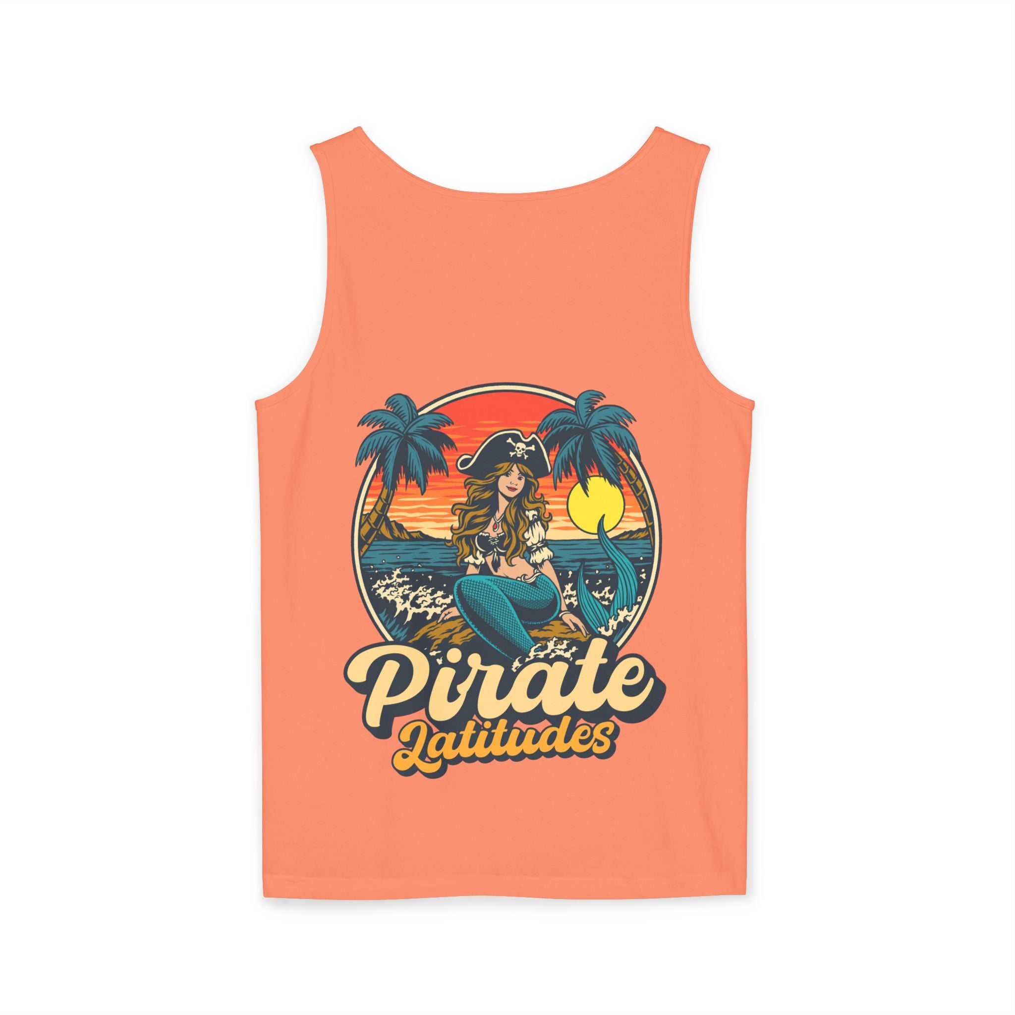 Pirate Themed Unisex Tank Top - Pirate latitudes Design for Summer Adventures