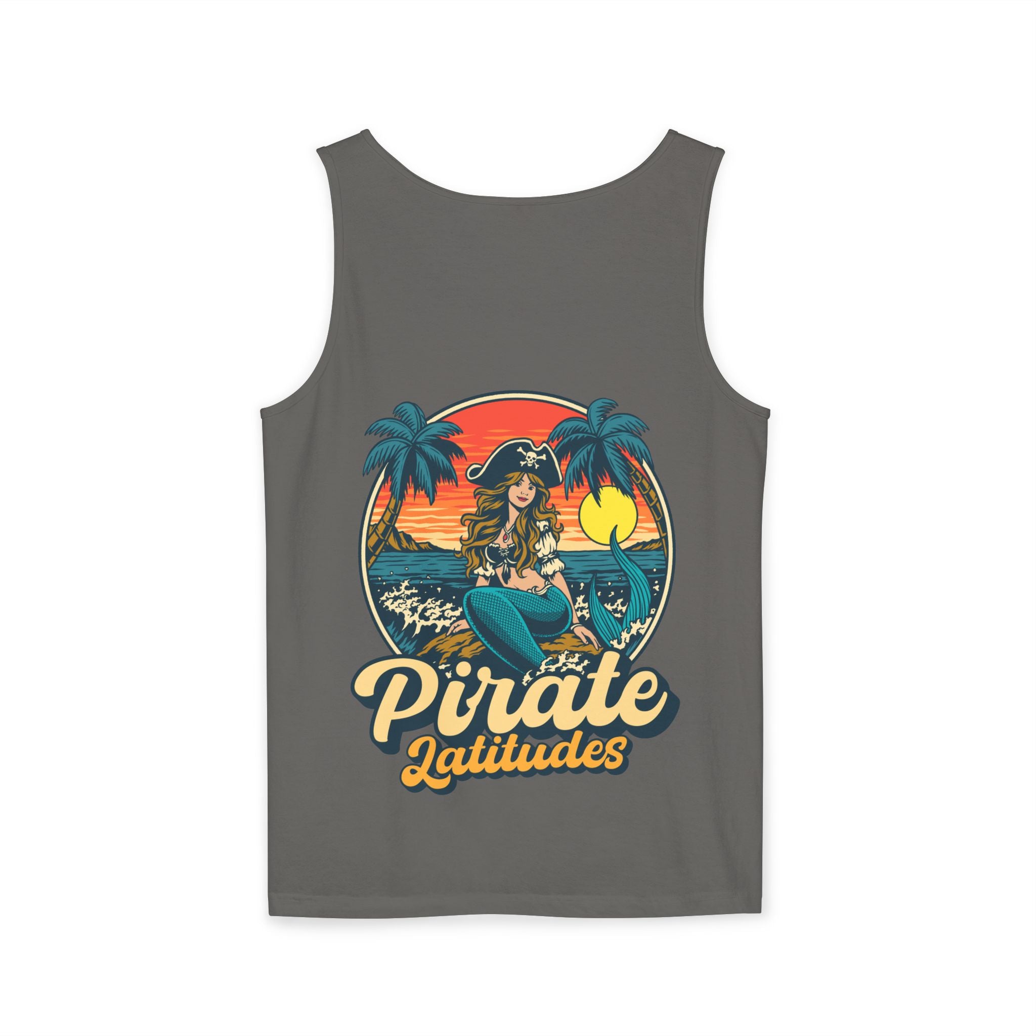 Pirate Themed Unisex Tank Top - Pirate latitudes Design for Summer Adventures