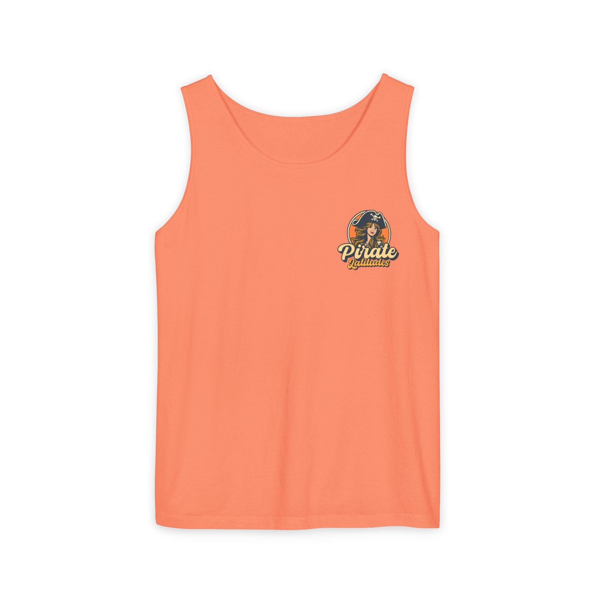 Pirate Themed Unisex Tank Top - Pirate latitudes Design for Summer Adventures